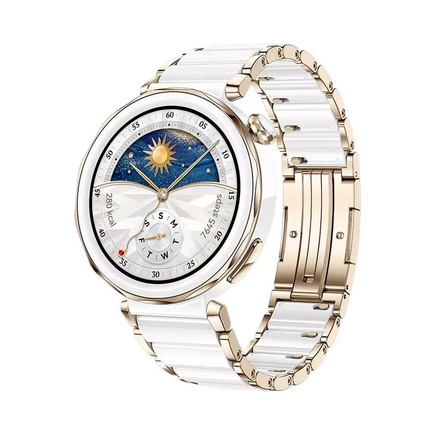 Smart saat Huaweı Watch GT 5 Pro 41mm White Ceramic Strap (55020DGV)