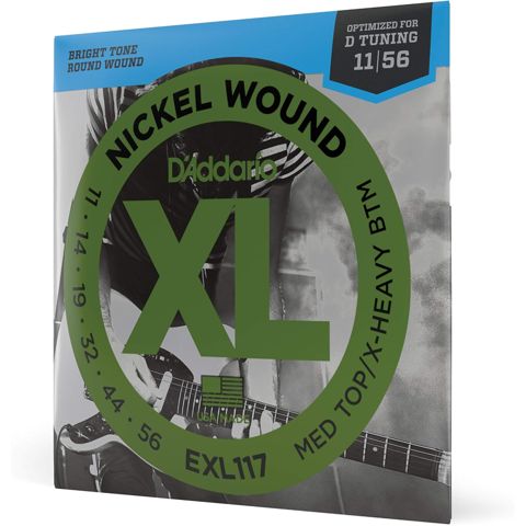D-Addario EXL117 XL Nickel Wound 11-56 Med Top/X-Heavy — Bakı