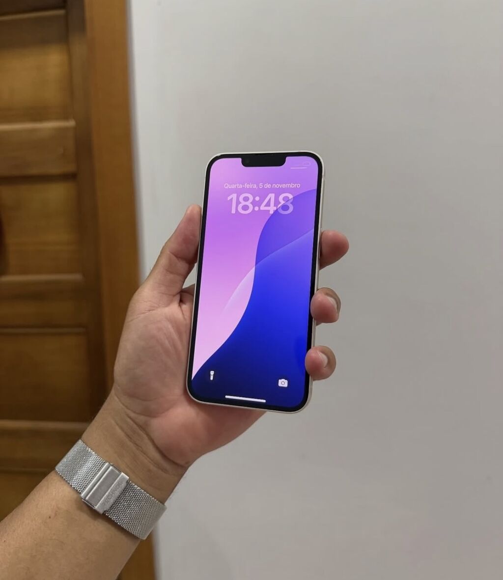 IPhone 13, 128 GB, Ağ, Zəmanət, Simsiz şarj, Face ID — Apple iPhone, Bakı (2)