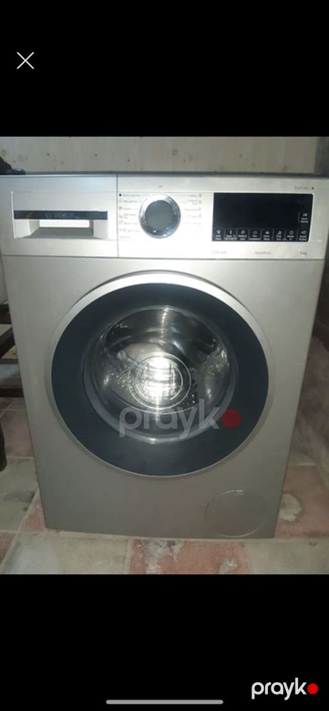 Bosch Series 4 ön yükləməli paltaryuyan maşın 9 kq - Rəng: gümüş