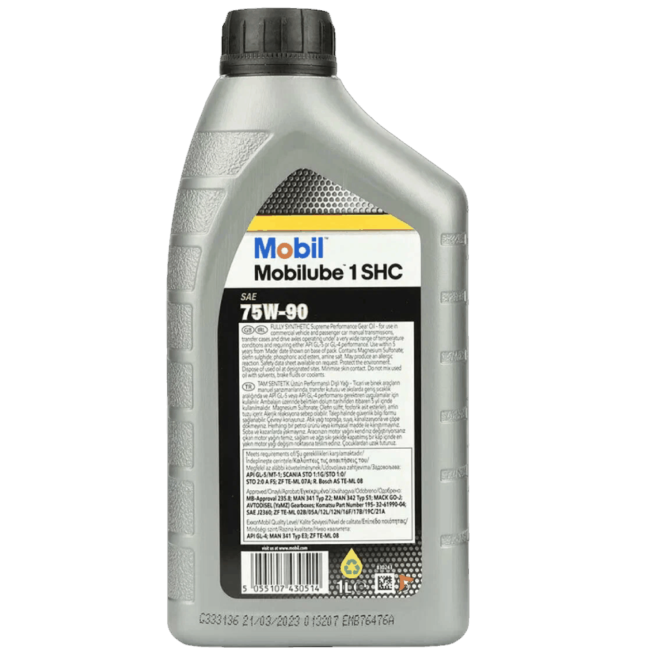 Sürətlər qutusu üçün yağ Mobil Mobilube 1 SHC 75W-90 1 lt — Mallar, Bakı (3)