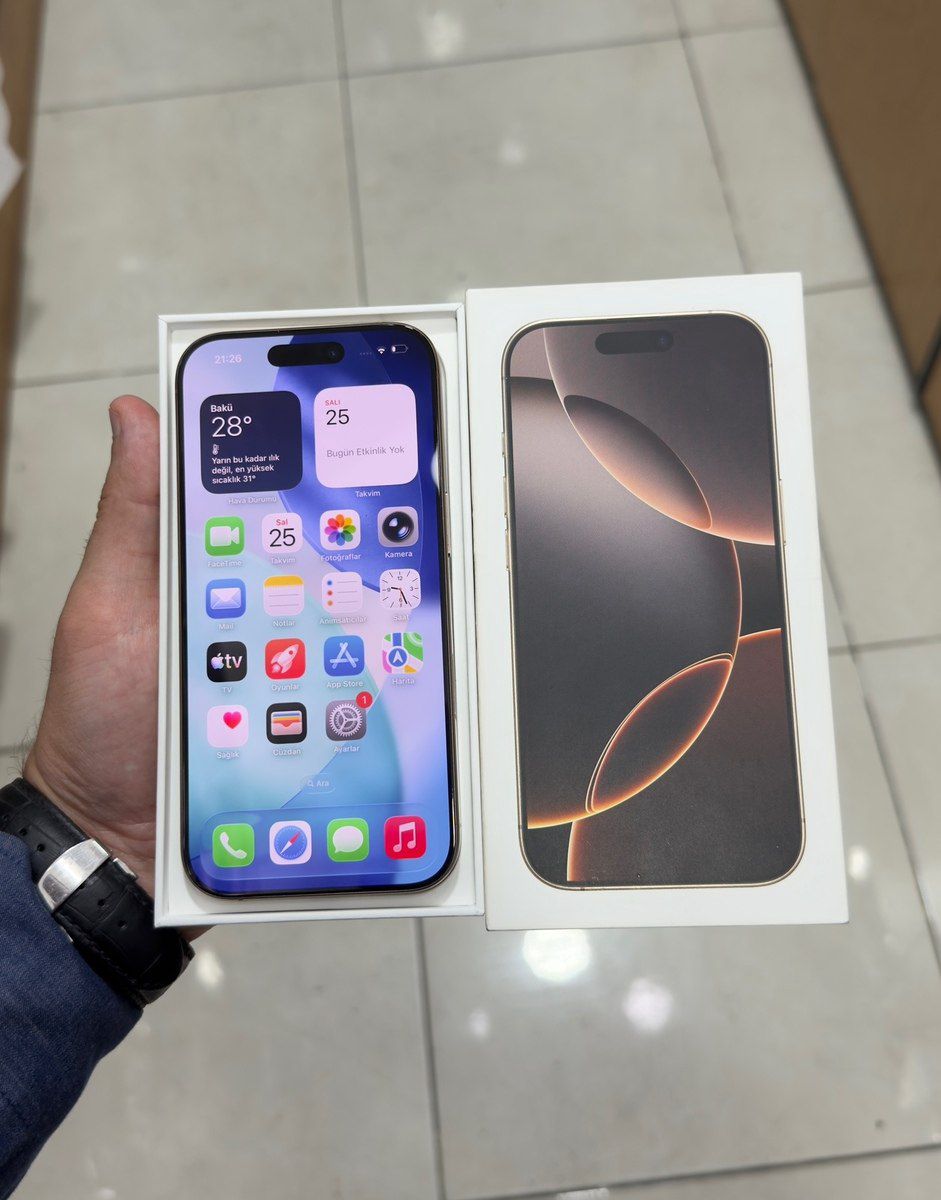 Apple iPhone 16 Pro Desert Titanium 512GB/8GB — Smartfonlar, Bakı (2)