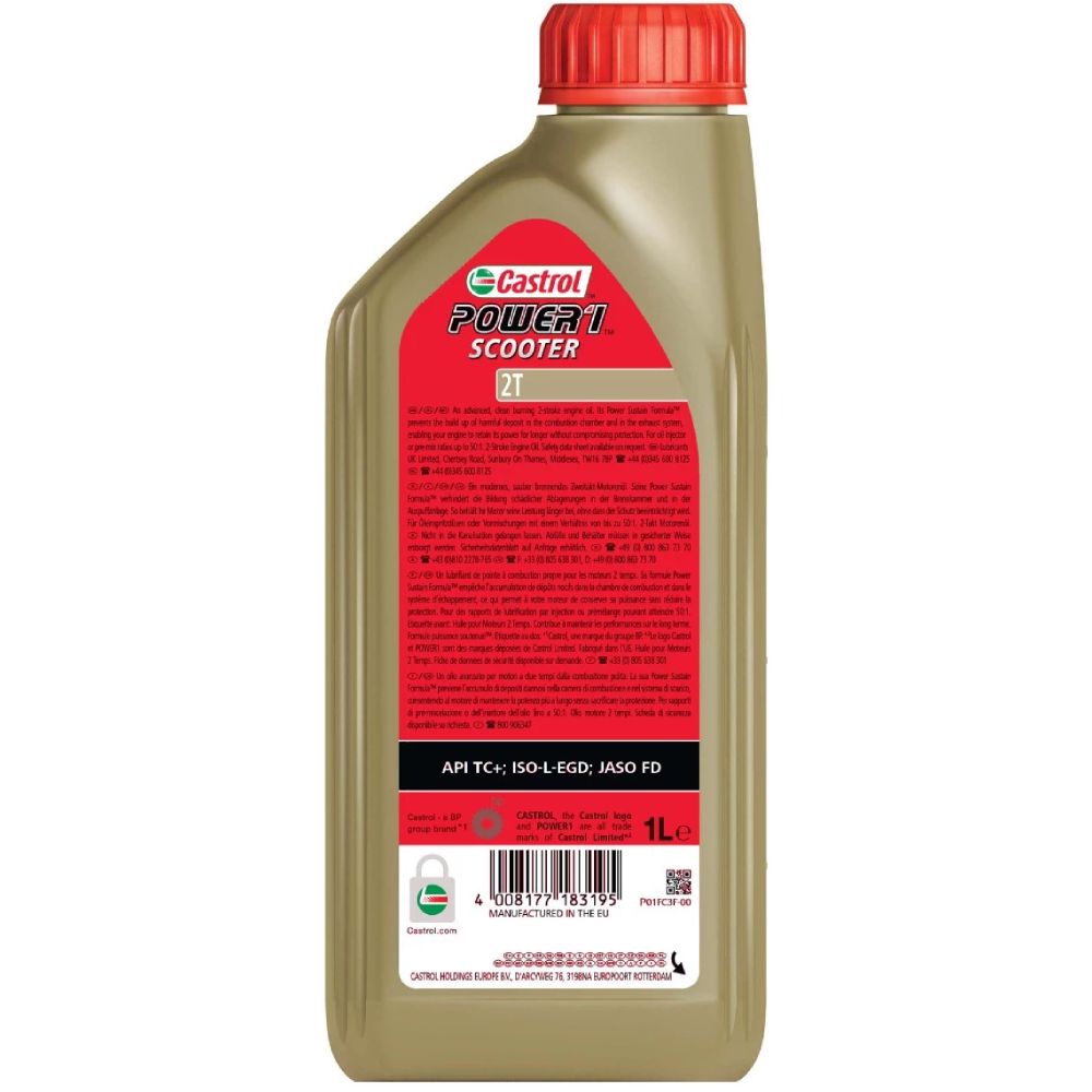 Mühərrik yağı Castrol Pover1 scooter 10W40 1 lt — Mallar, Bakı (2)