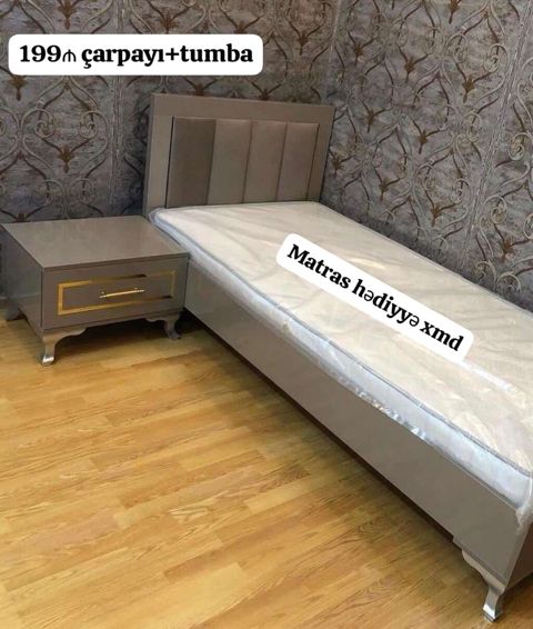 Çarpayı + tumba dəsti - Qiymət: 199₼ (şəkildə göstərilib) - Komplekt — Mehdiabad