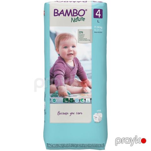 Uşaq bezləri Bambo Nature 4 48 ədəd 100001926411 — Bakı