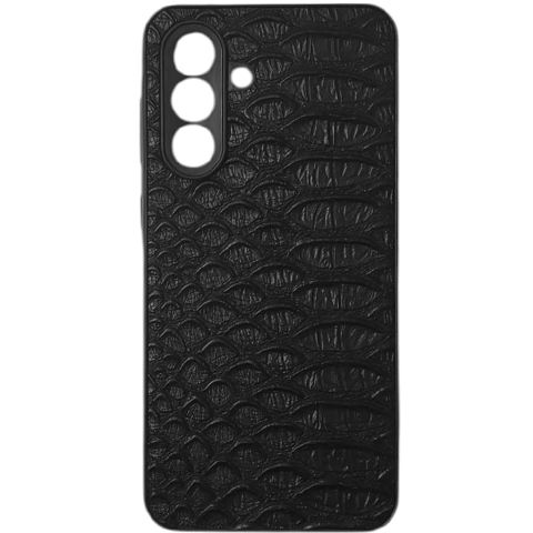 Samsung Galaxy A56 case Leather Crocodille Black — Bakı