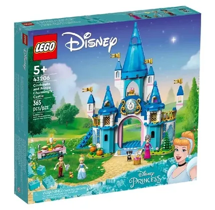 Konstruktor Lego Disney Princess Cinderella and Prince Charmings castle (43206) — Bakı