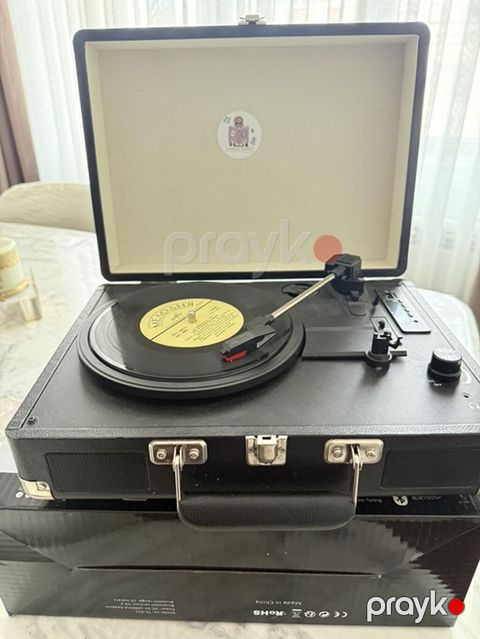 Vınyls Lınk Retro Turntable Briefcase TE-001 – portativ — Bakı