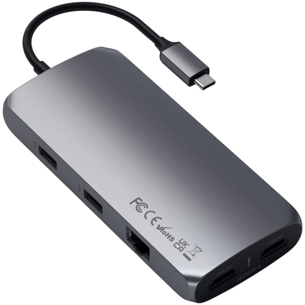 USB Hub Satcehi USB Type-C St-ucmxam Space Gray — Kompüterlər və noutbuklar, Bakı (3)