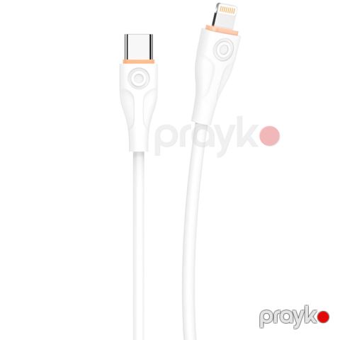 Naqil Euroacs EU-Y21 USB Type-С to Lightning 2 m ACHRKA440404 White — Bakı