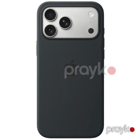 Apple iPhone 17 Pro Max Silicone Case with MagSafe MGFR4ZM/A Black — Bakı