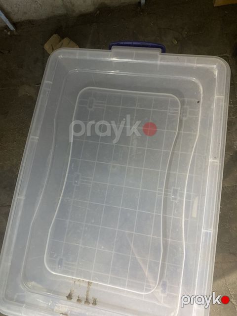 Şəffaf plastik saxlama qutusu - Material: möhkəm, şəffaf plastiktən — Masazır