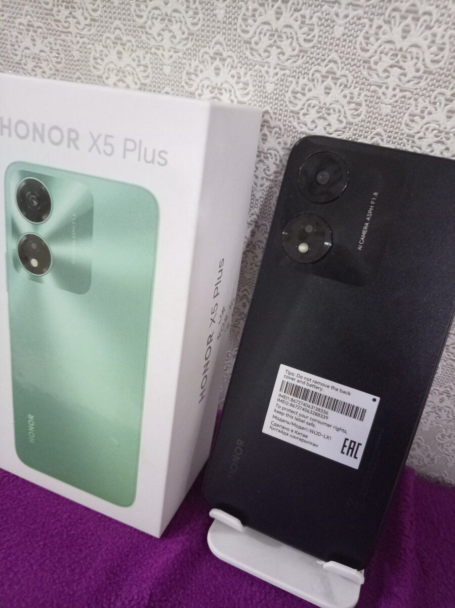 Honor X5 Plus Midnight Black 64GB/4GB — Smartfonlar, Bakı (2)