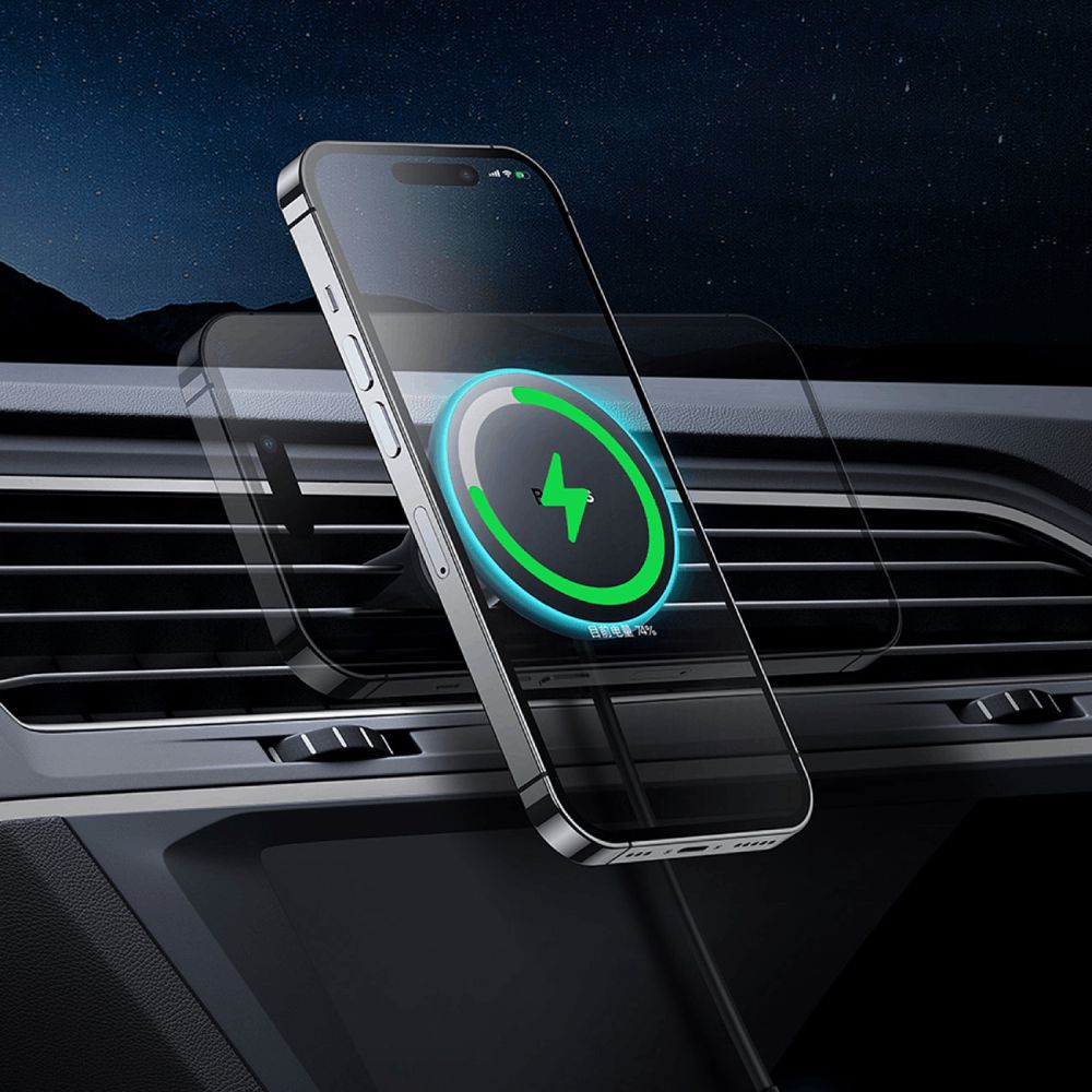 Avtomobil üçün adapter Baseus CW01 Magnetic Wireless Car Charger 40W (15W + Tpye-C 25W) Black / C40141000111-00 — Mallar, Bakı (5)