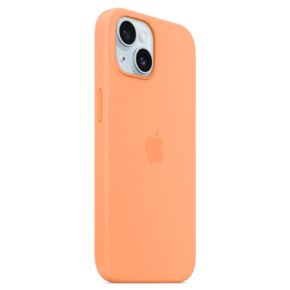 Qoruyucu örtük Apple iPhone 15 Silicone Case W/Magsafe Orange Sorbet MT0W3ZM/A — Çexollər, Bakı (3)