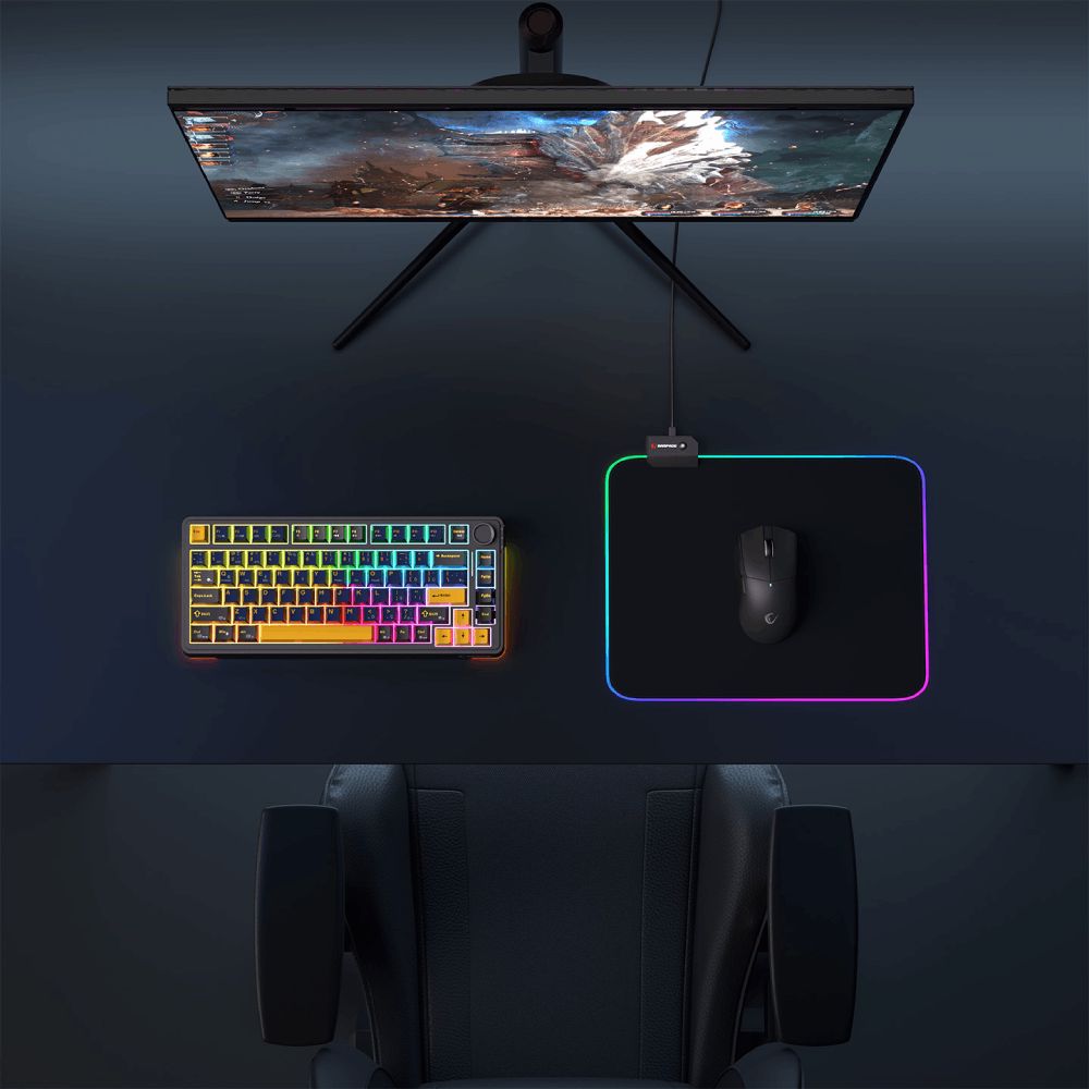 Gaming Mouse Pad Rampage Pulsar MP-21 RGB M — Kompüterlər və noutbuklar, Bakı (2)