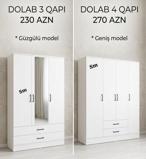 Sifarişlə hazırlanır 3 qapılı 230azn 4 qapılı 270 azn rəng seçimi var — Saray