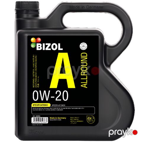 Mühərrik yağı Bizol Allround 0W-20 4 lt — Bakı