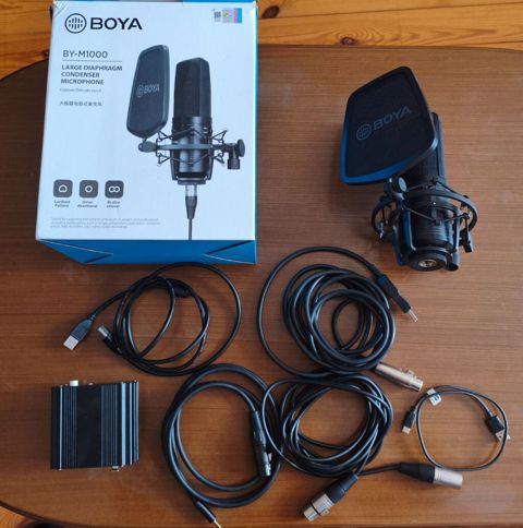 Boya BY-M1000 Pro Professional Studiya Mikrofonu Əlavə olaraq səs — Bakı