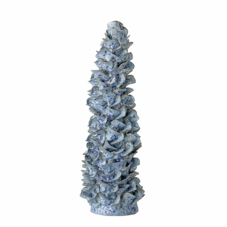 Fiqur Bloomingville Kawal Deco Stoneware Blue 15x41 sm — Bakı