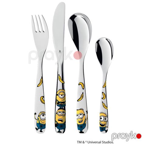 Çəngəl bıçaq dəsti WMF Minions Uşaq seti, 4 parça (3201010818) — Bakı