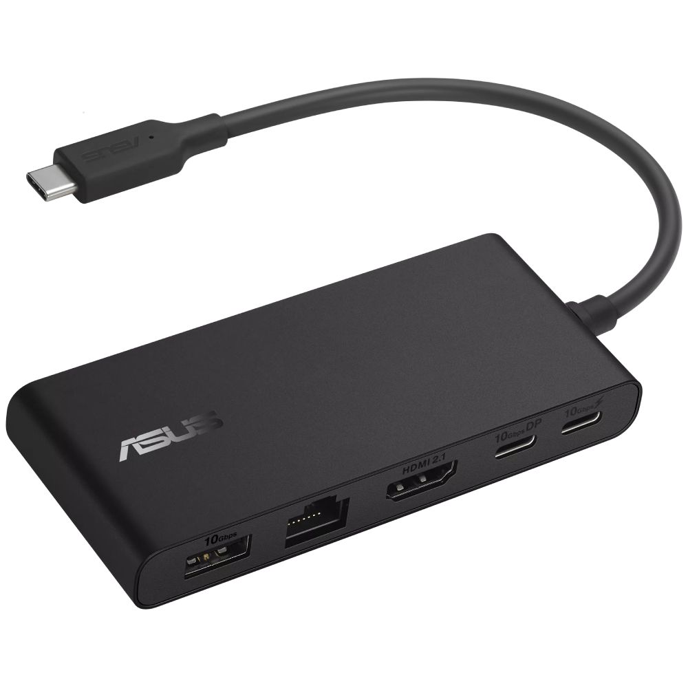 USB Hub Asus DC201 4K USB Type-C 90XB094N-BDS000 Black — Kompüterlər və noutbuklar, Bakı (2)