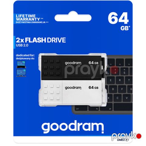Fleş kart Goodram 64 GB USB 2.0 UME2 Mix 5908267964590 — Bakı