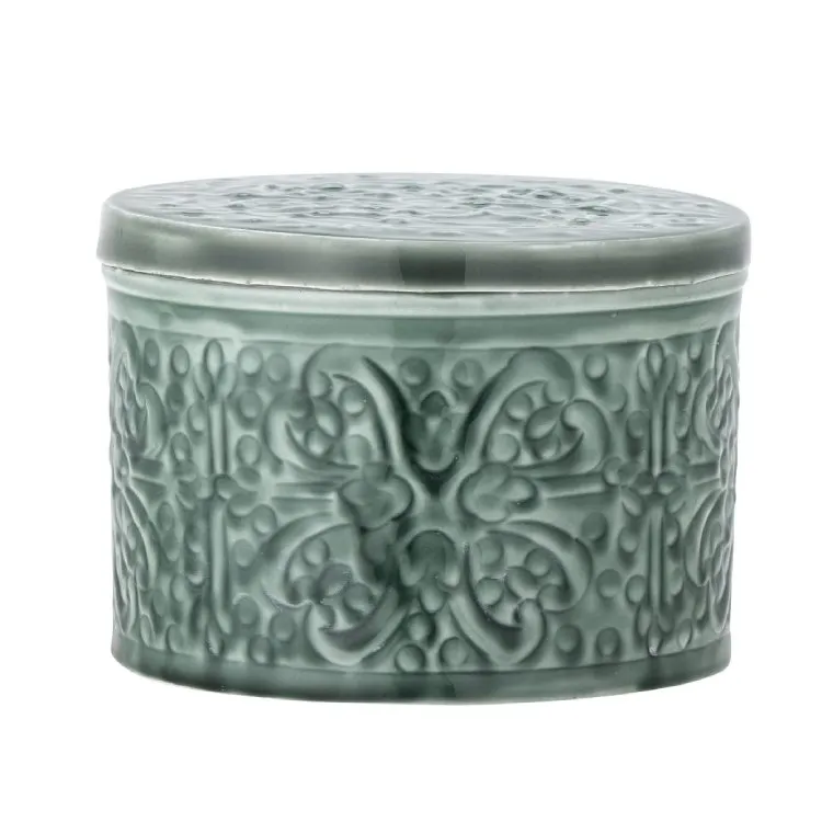 Zərgərlik qutusu Bloomingville Ena Metal Green 15x11 sm — Bakı