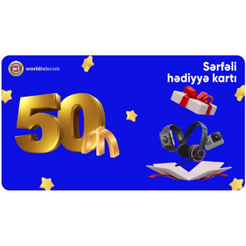 WT Hədiyyə kartı - 50₼ — Bakı