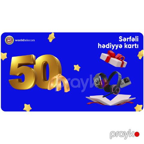 WT Hədiyyə kartı - 50₼ — Bakı