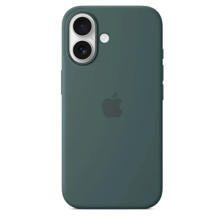 Çexol Apple iPhone 16 Silicone Case with MagSafe - Lake Green (MYY83ZM/A) — Smart home