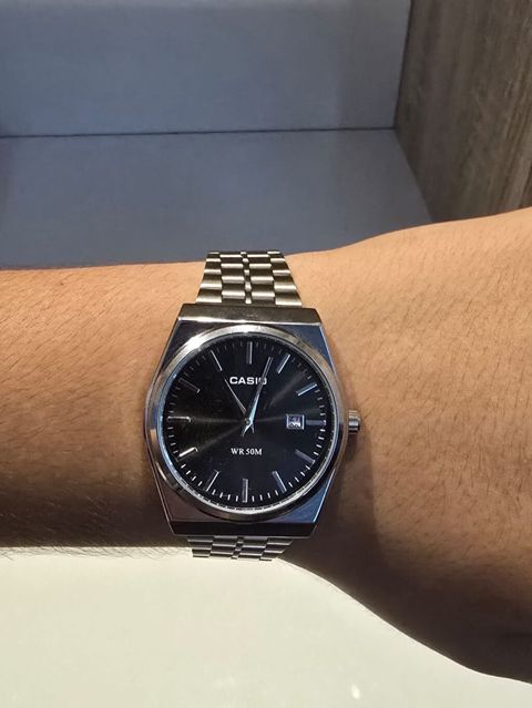 Casio klassik qol saatı - Paslanmayan poladdan metal qolbaq və korpus — Bakı