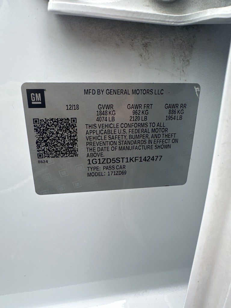 Chevrolet Malibu, 1.5 L, 2019 il, 210 000 km — Avtomobillər, Bakı (9)