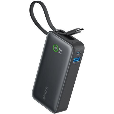 Power Bank Anker Nano 10000 mAh 30W Built in USB Type-C Cable A1259H11 Black — Bakı