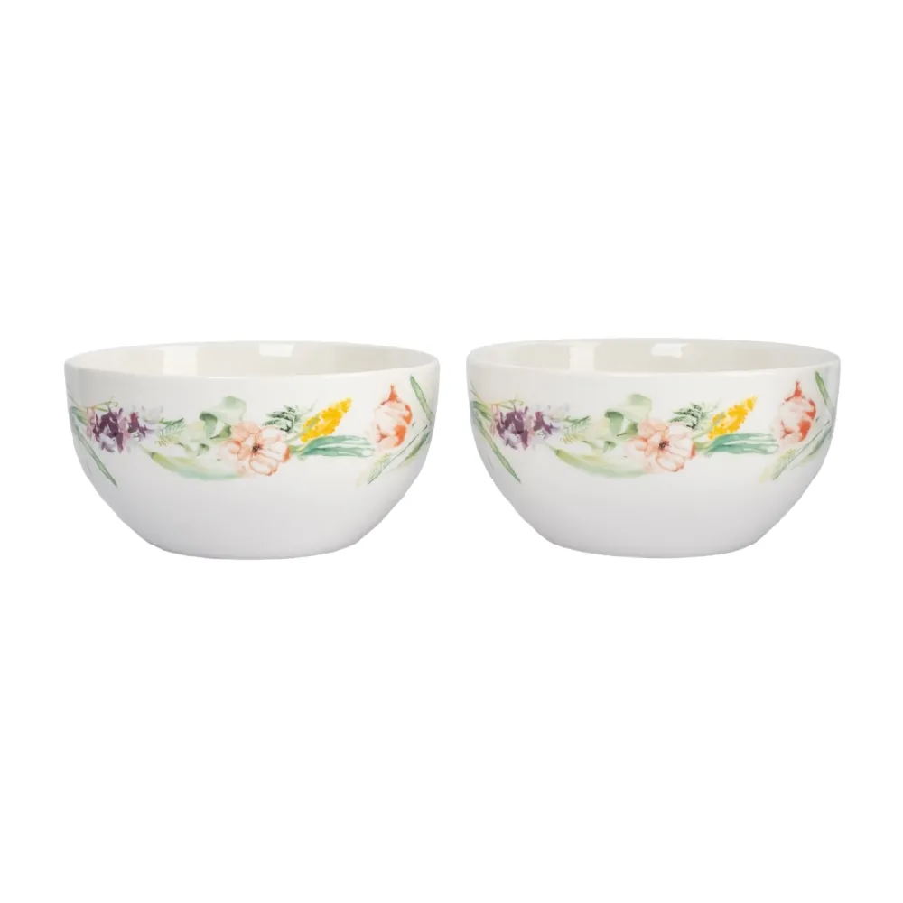 Salat qabı dəsti Anna Lafarg Bouquet, farfor, 14x8 sm, 2 ədəd, 620 ml (ANLAF-MEIBO-200525-2) — Bakı