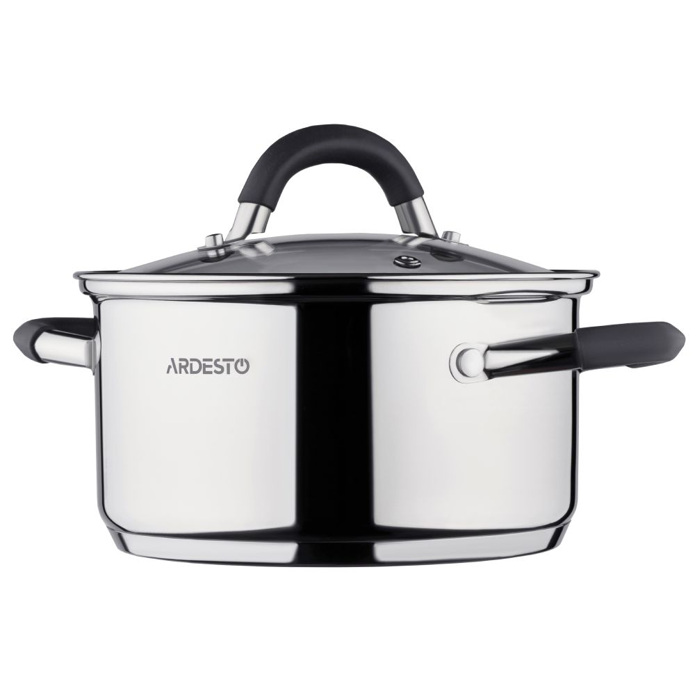 Qazan Ardesto Gemini Salerno 1.2 lt Stainless Steel AR1912CS — Bişirmə qabları, Bakı (2)
