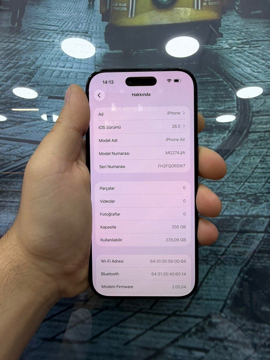 Apple iPhone Air Space Black 256GB/8GB — Smartfonlar, Bakı (2)