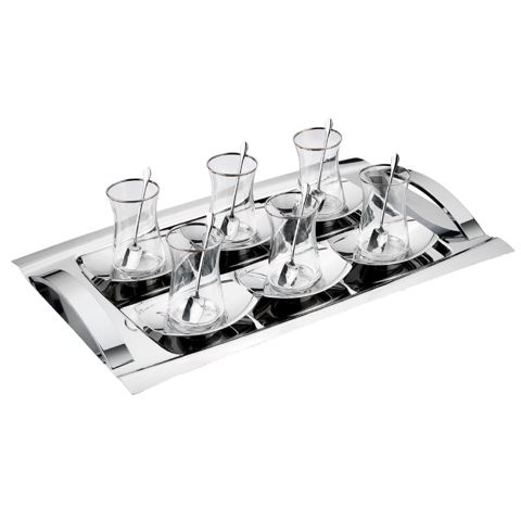 Çay dəsti Schafer Allure 19 parça 8699131906712 Gümüşü — Bakı