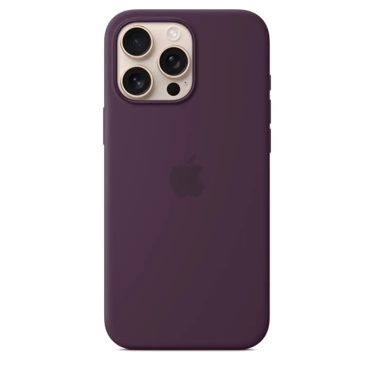 Çexol Apple iPhone 16 Pro Max Silicone Case with MagSafe - Plum (MYYW3ZM/A) — Ağıllı ev