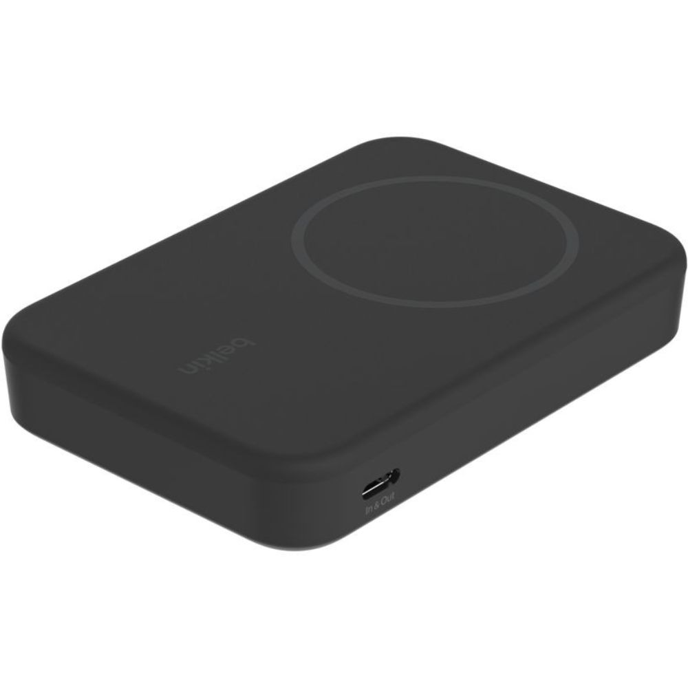 Power Bank Belkin BoostCharge Qi2 Magnetic 15W 8000 mAh for iPhone 15/14/13/12 BPD007BTBK Black — Powerbank-lər, Bakı (2)