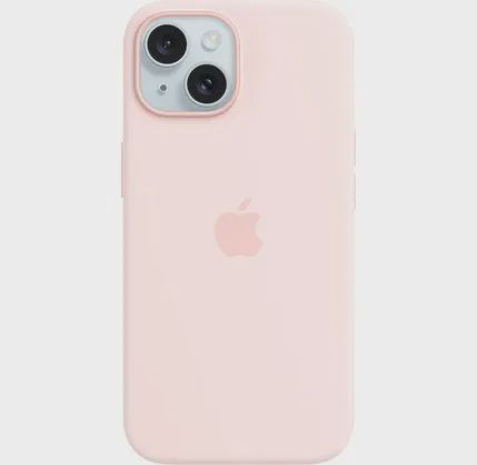Çexol Apple iPhone 15 Plus Silicone Case with MagSafe Light Pink (MT143ZM/A) — Çexollər, Bakı