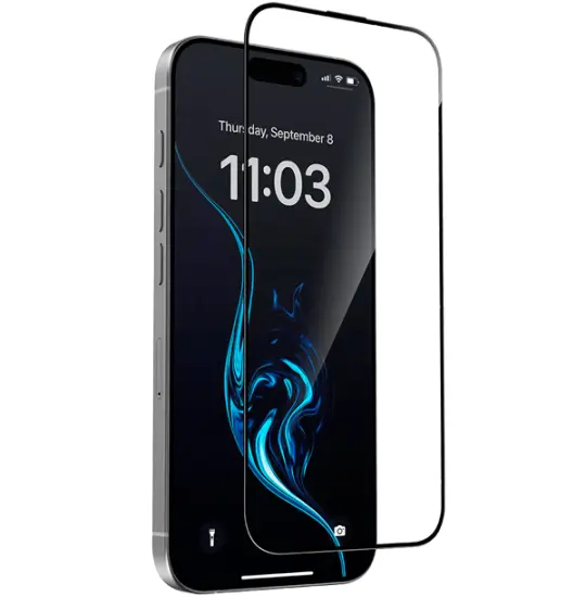 IPhone 16 5D Sticker Black Glass — Bakı