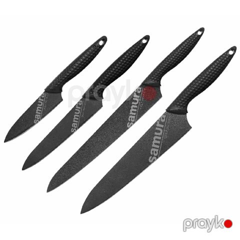 Bıçaq dəsti Samura Golf Stonewash 4 parça SG-0240B — Bakı