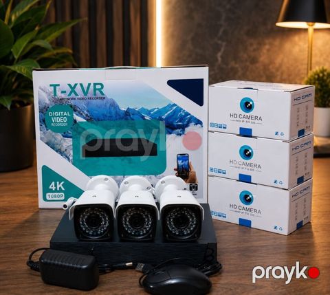 Məhsul: 4 çıxışlı DVR + 3 ədəd HD təhlükəsizlik kamerası dəsti - DVR