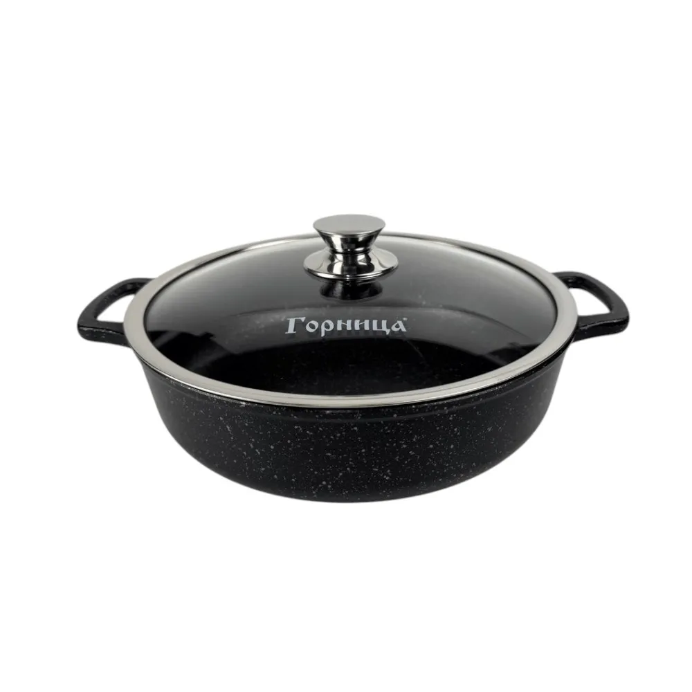 Qazan Qornitsa Yubileynaya 260/70 3,0 L, İnduksion, qapaq ilə Izh2611yub (7930149281929) — Bakı