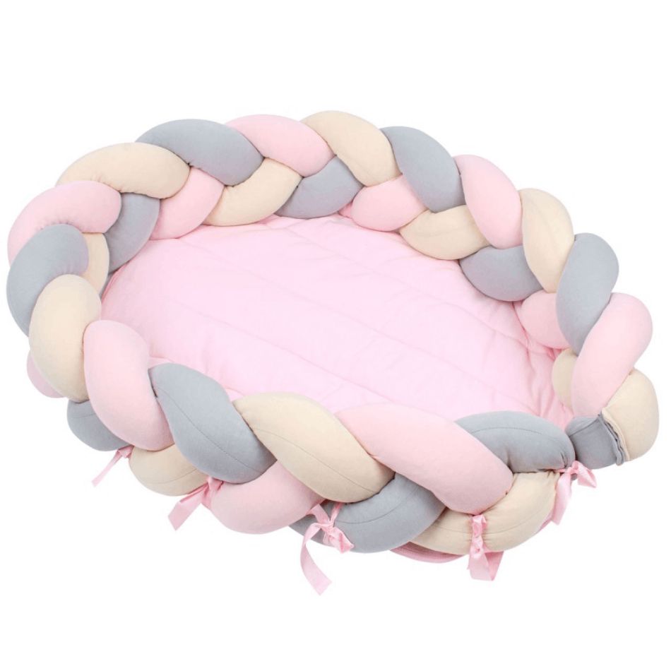 Çarpayı üçün hörülmüş bamper Sevi Bebe 3in1 Pink — Uşaq otağı, Bakı (2)