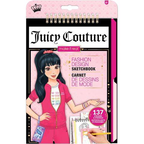 Bloknot Make It Real Juiicy Couture Fashion Design Sketchbook 4426MR / 695929044268 — Bakı