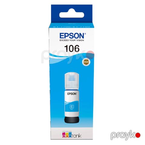 Kartric Epson 106 Ecotank Photo Bk İnk Bottle / Blue (C13T00R140) — Bakı