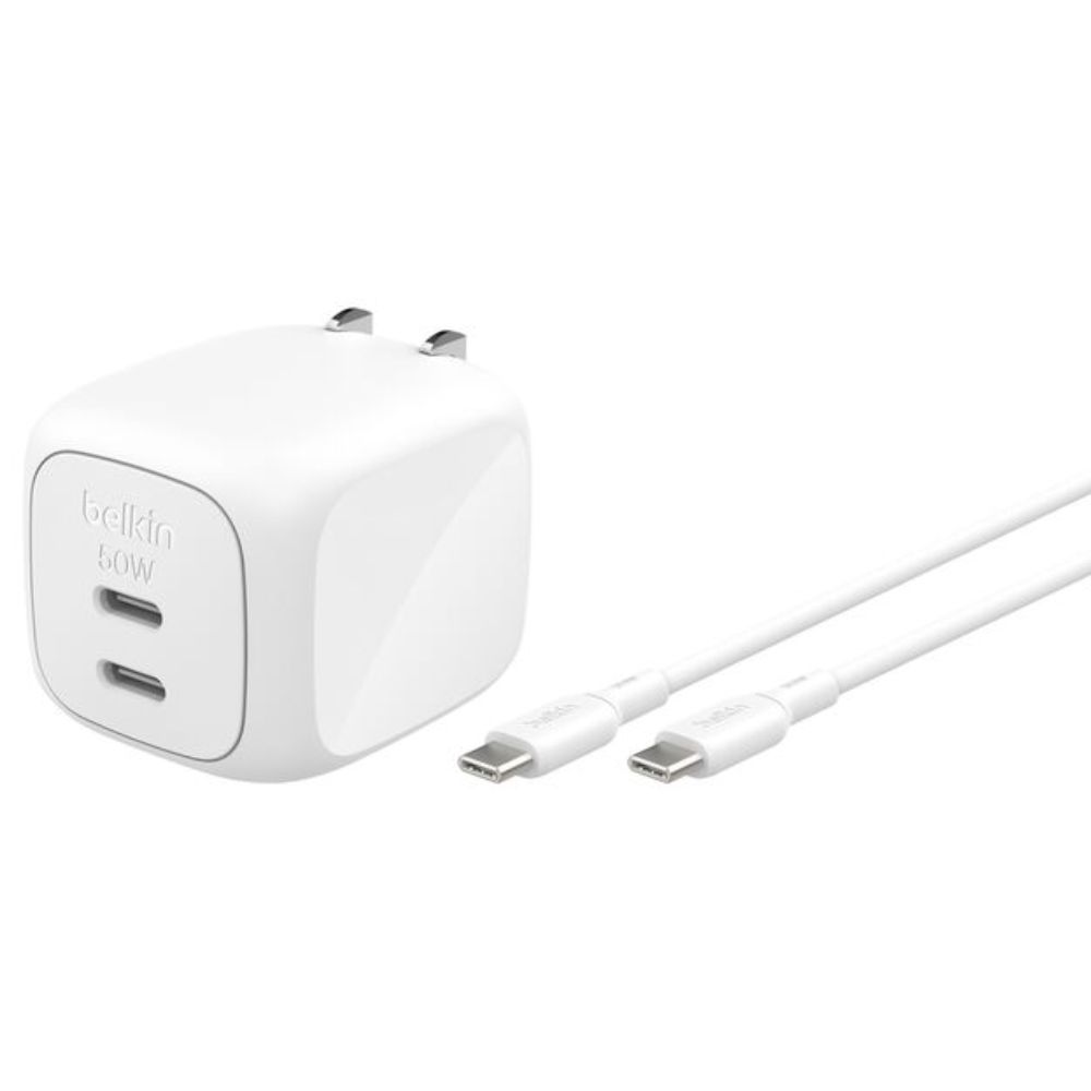 Adapter Belkin Usb-c PD Wall Charger with PPS 50W White — Mallar, Bakı (3)