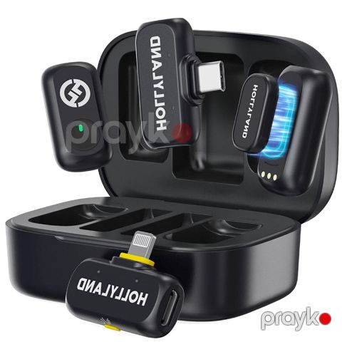 Blogger mikrofonu Hollyland Lark A1 Combo USB Type-C RX+ Lightning RX Space Gray